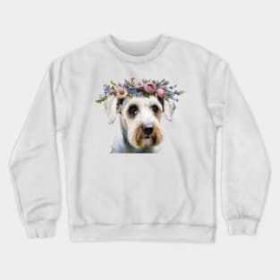 Floral Sealyham Terrier Crewneck Sweatshirt